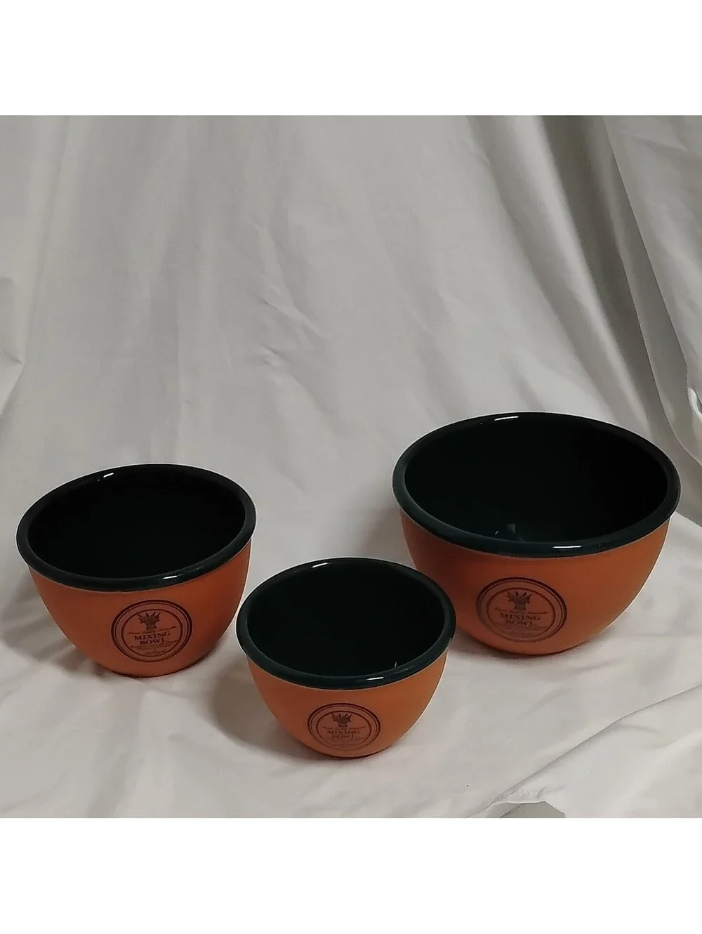 - Vintage Himark Terracotta Nesting Mixing Bowls Made in Portugal